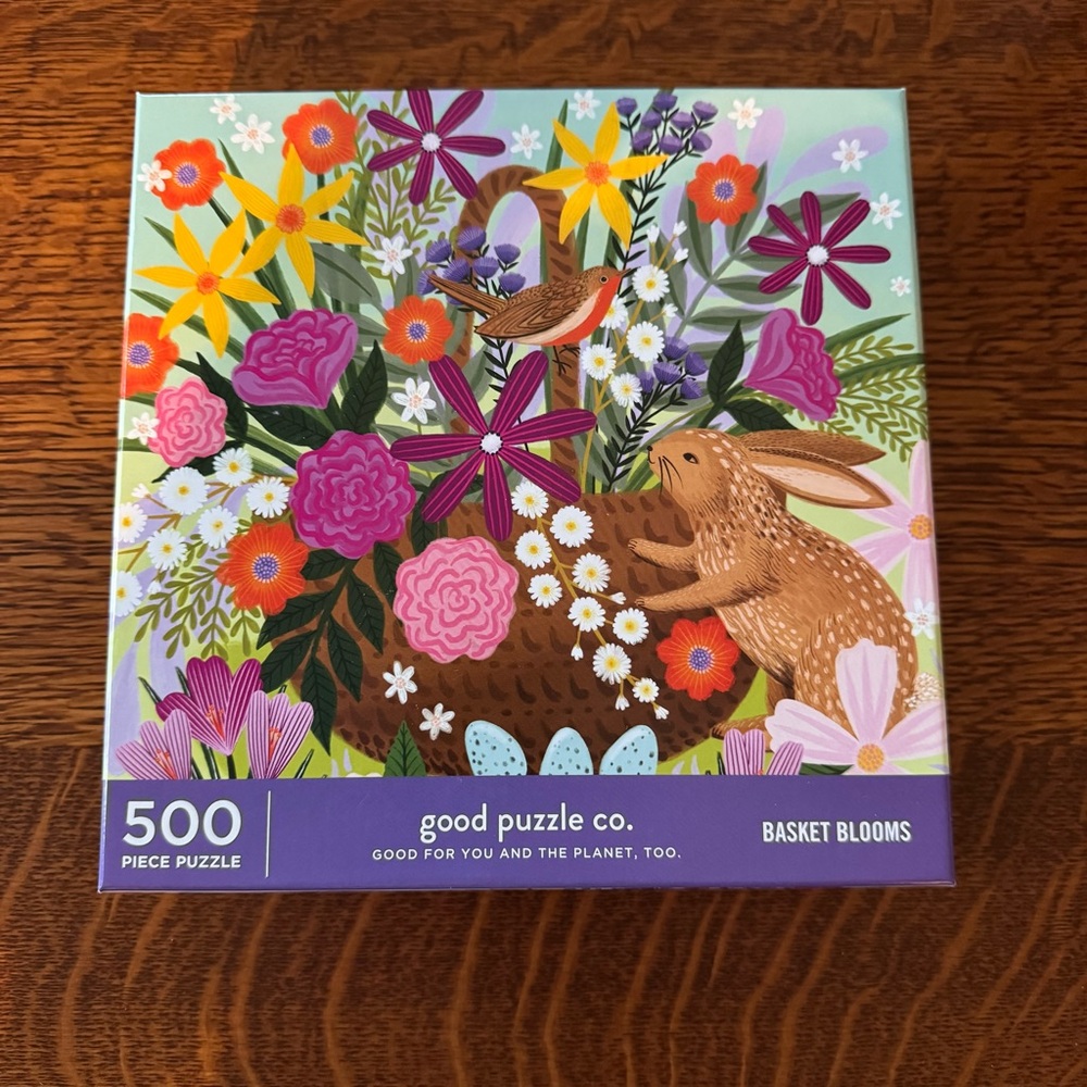 500 piece “Basket Blooms” puzzle